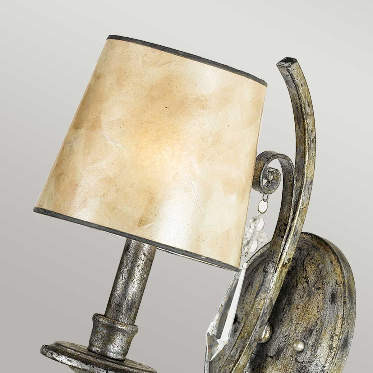 Kendra Wall Light Mottled Silver - QZ-KENDRA1