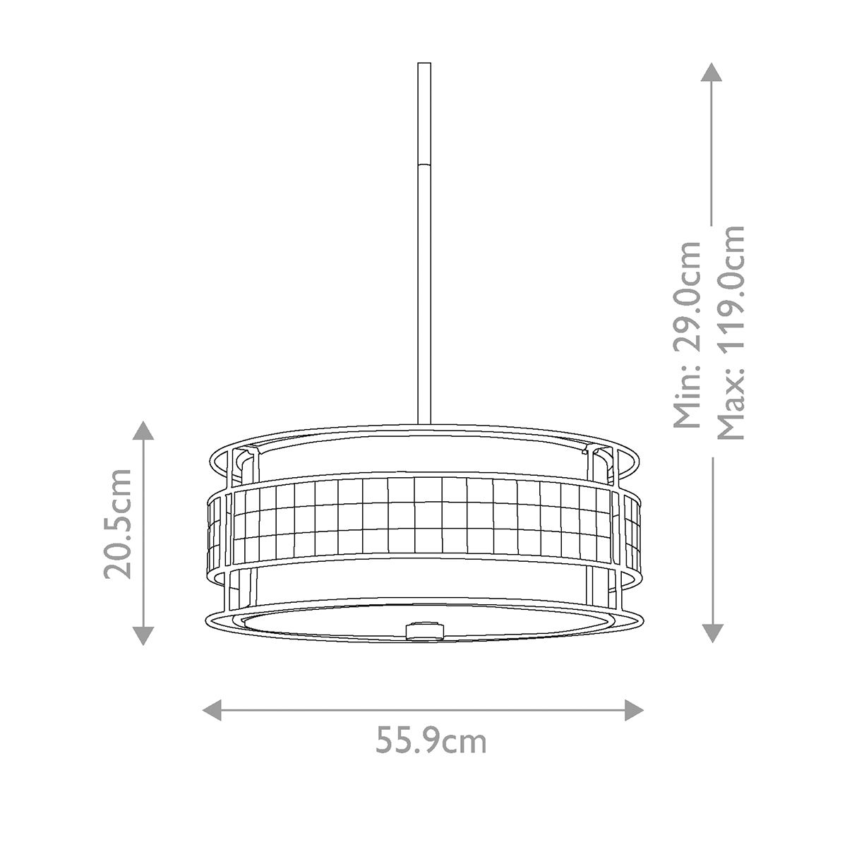 Laguna 4 Light Pendant Renaissance Copper - QZ-LAGUNA-P