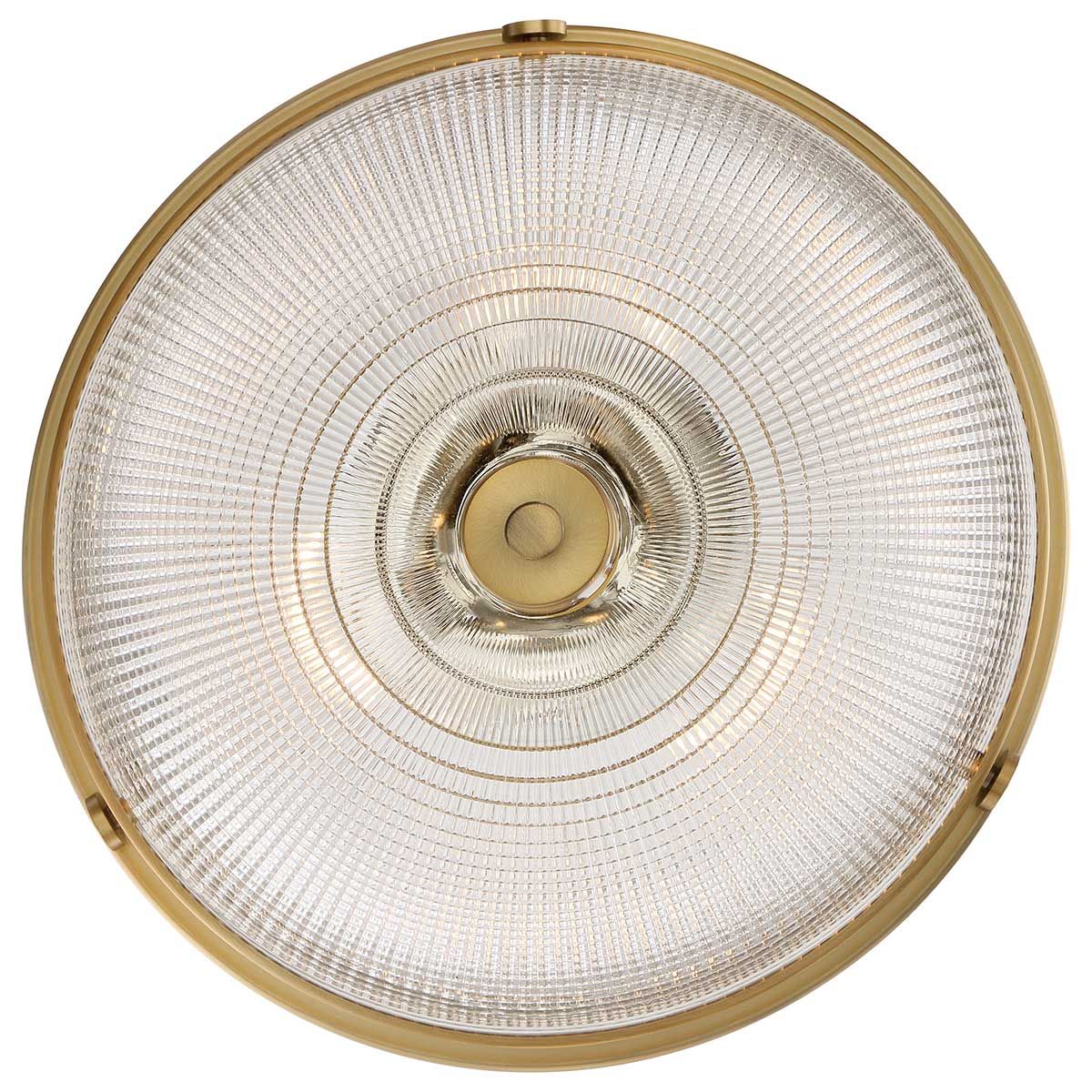 Mantle 2 Light Semi Flush Mount Light Weathered Brass - QZ-MANTLE-SF-WS