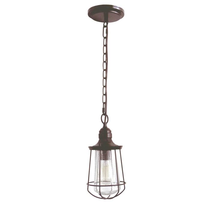 Marine 1 Light Small Chain Lantern Western Bronze - QZ-MARINE8-S