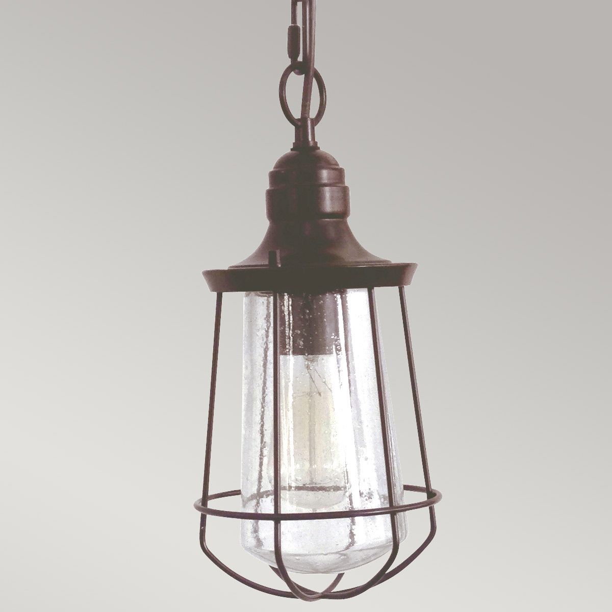 Marine 1 Light Small Chain Lantern Western Bronze - QZ-MARINE8-S