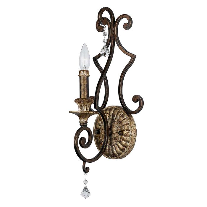 Marquette 1 Light Wall Light Heirloom - QZ-MARQUETTE1