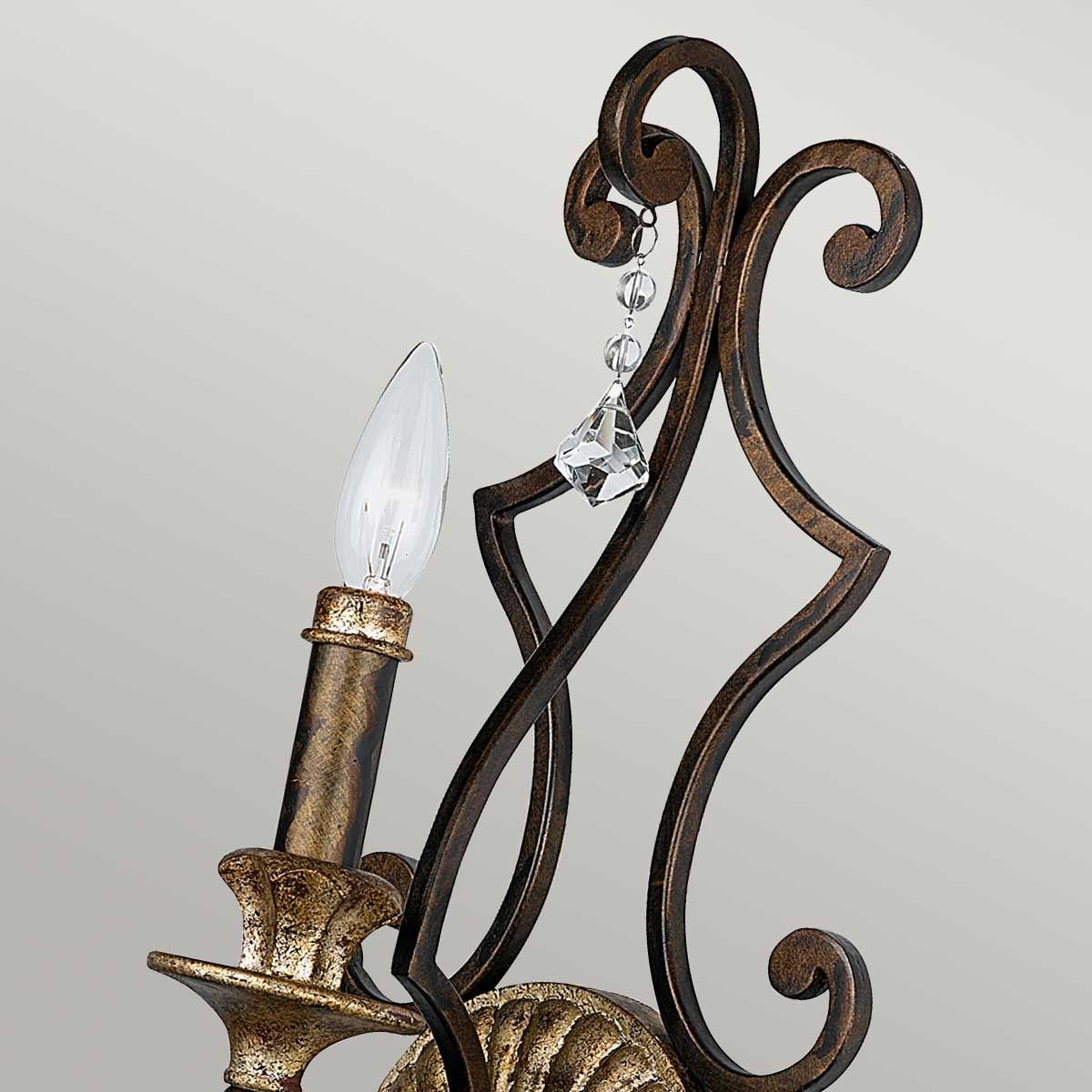 Marquette 1 Light Wall Light Heirloom - QZ-MARQUETTE1