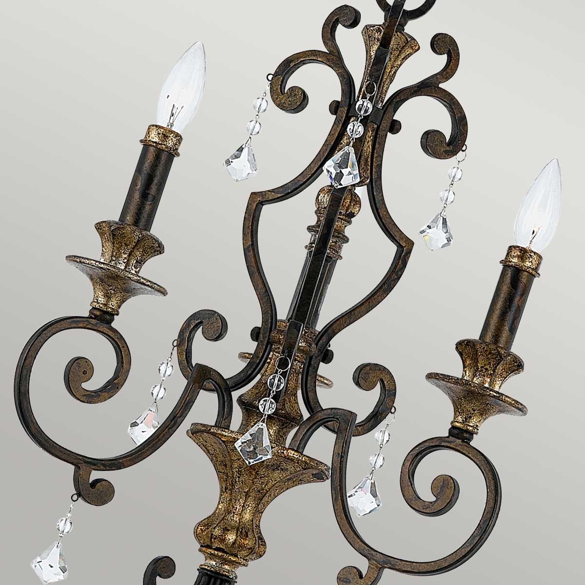 Marquette 3 Light Chandelier Heirloom - QZ-MARQUETTE3