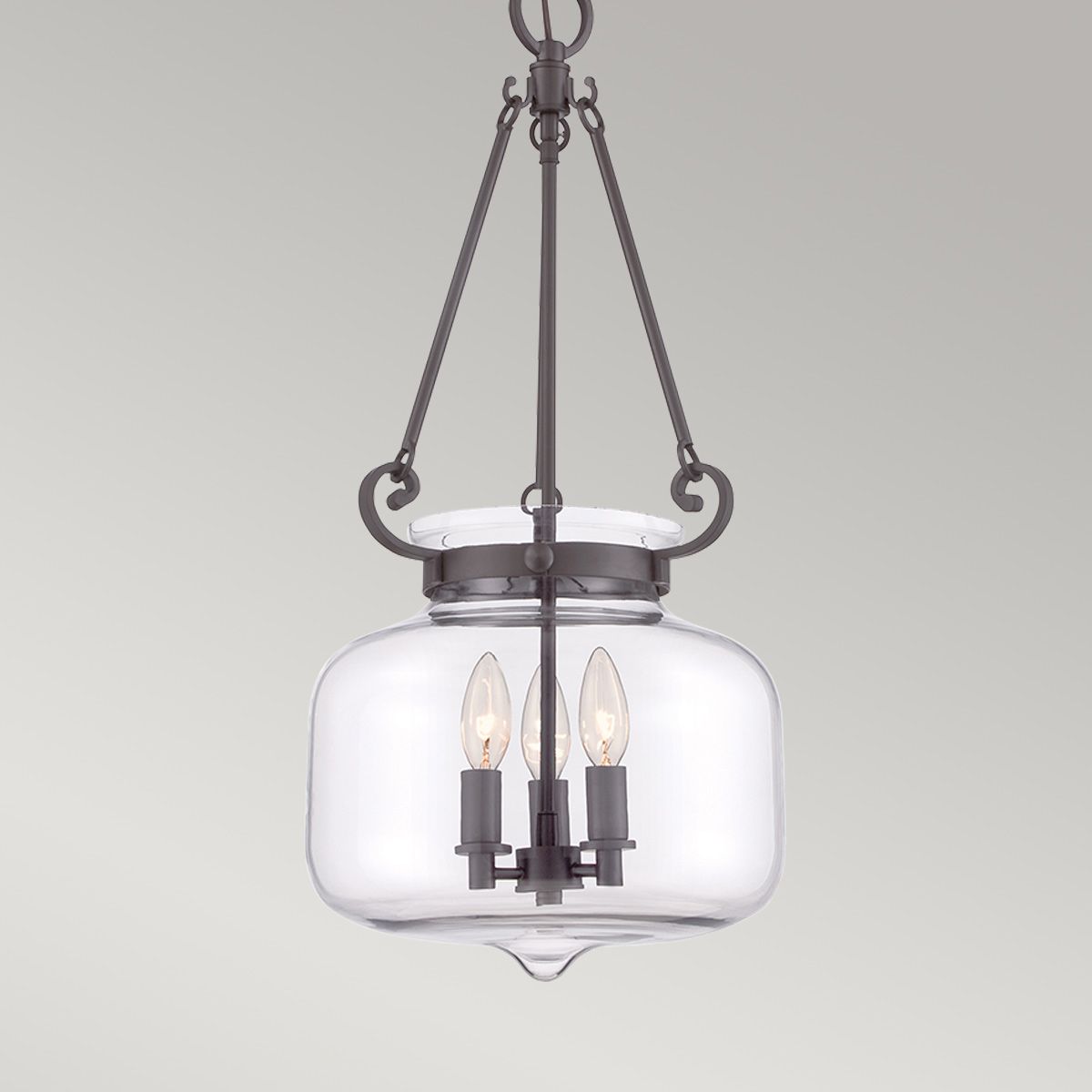 Stewart 3 Light Pendant Western Bronze - QZ-STEWART-WT