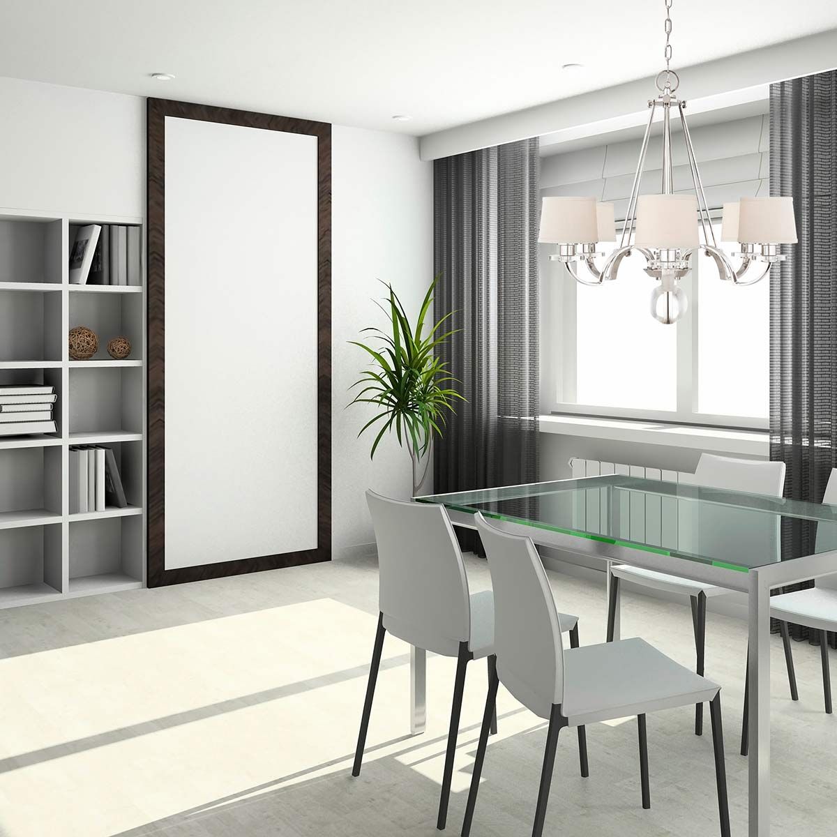 Sutton Place 6 Light Chandelier Imperial Silver - QZ-SUTTON-PLACE6