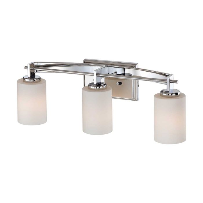 Taylor 3 Light Vanity Light Polished Chrome - QZ-TAYLOR3-BATH
