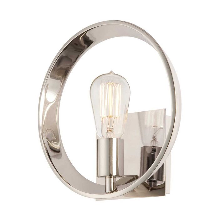 Theater Row 1 Light Wall Light Imperial Silver - QZ-THEATER-ROW1IS