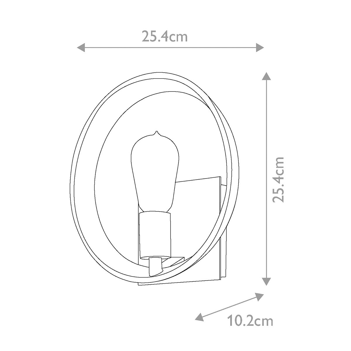 Theater Row 1 Light Wall Light Imperial Silver - QZ-THEATER-ROW1IS