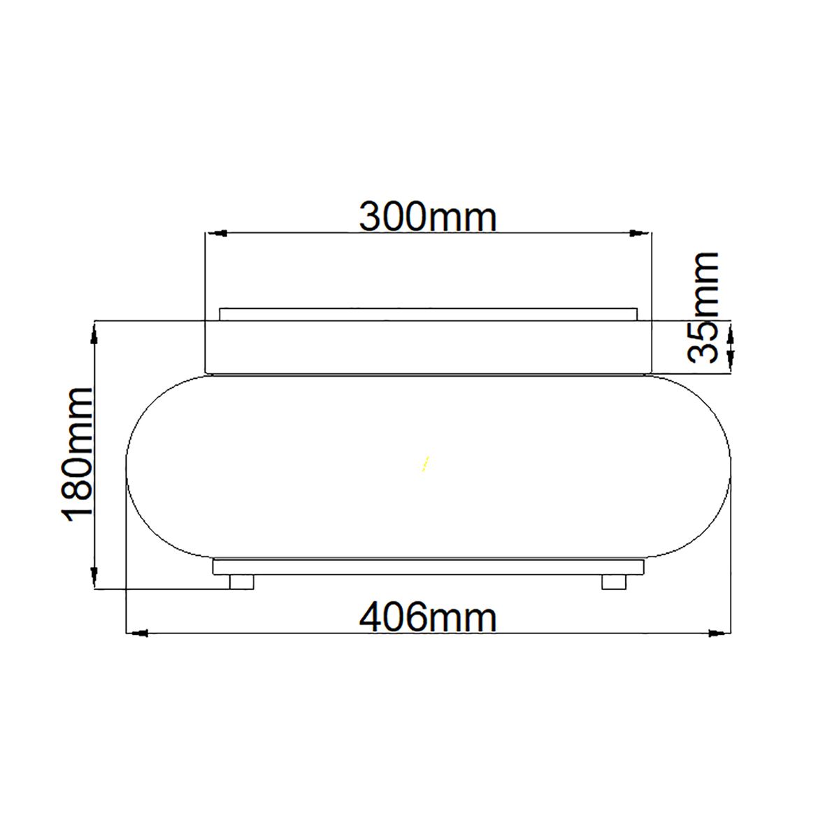 Trilogy 3 Light Flush Mount Light Brushed Nickel - QZ-TRILOGY-FM-BN