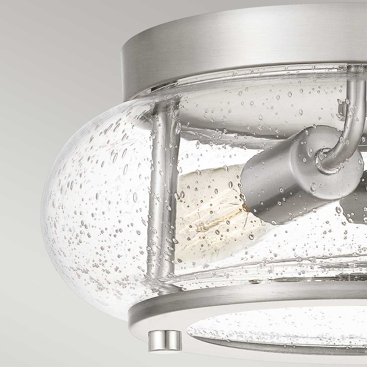 Trilogy 2 Light Flush Mount Light Brushed Nickel - QZ-TRILOGY-FS-BN