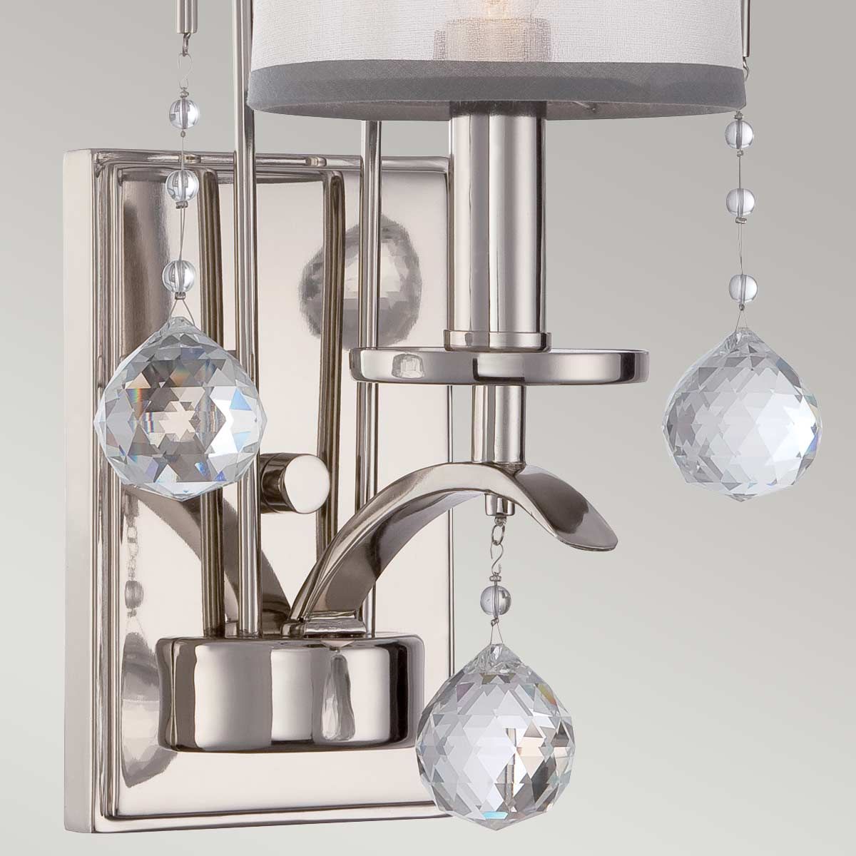 Whitney 1 Light Wall Light Imperial Silver - QZ-WHITNEY1