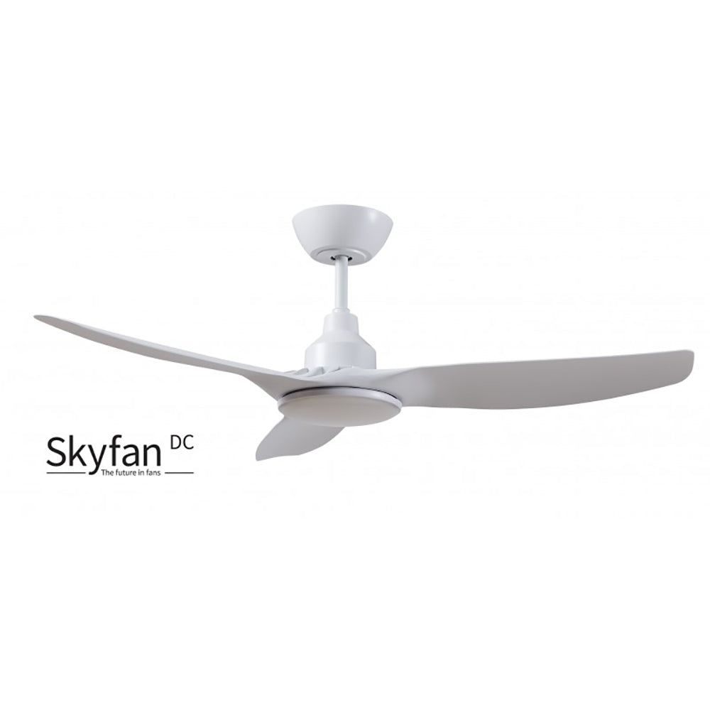 Buy DC Ceiling Fans With Light Australia SKYFAN DC Ceiling Fan 48" White With LED - SKY1203WH-L