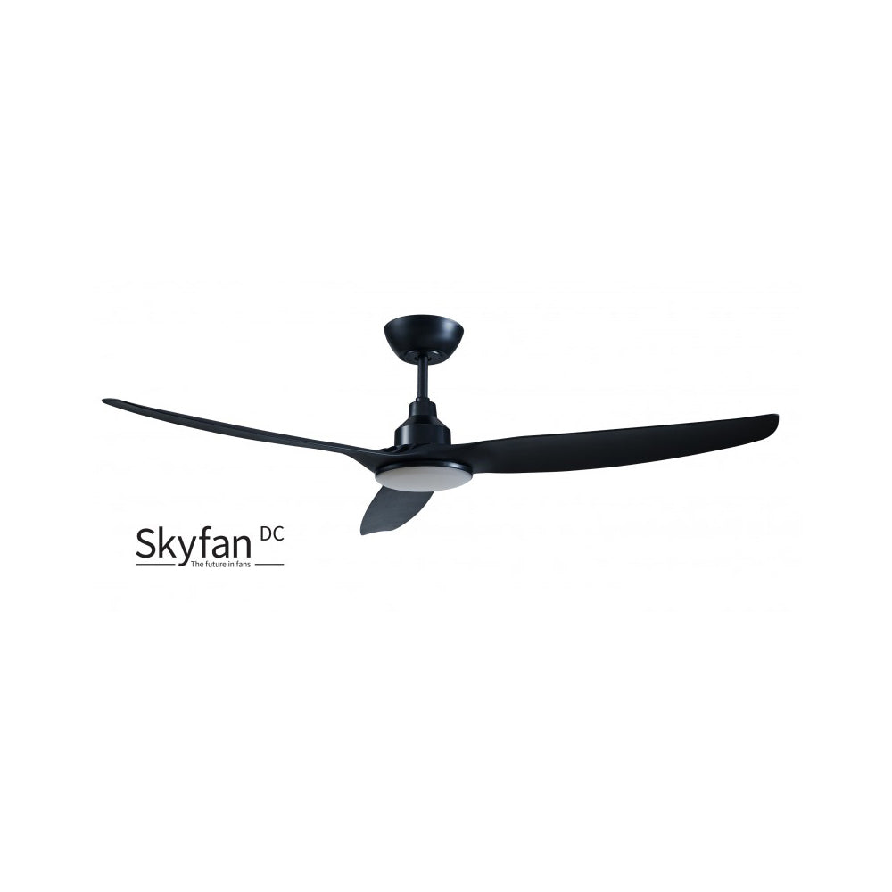 Buy DC Ceiling Fans With Light Australia SKYFAN DC Ceiling Fan 60" Black with LED - SKY1503BL-L