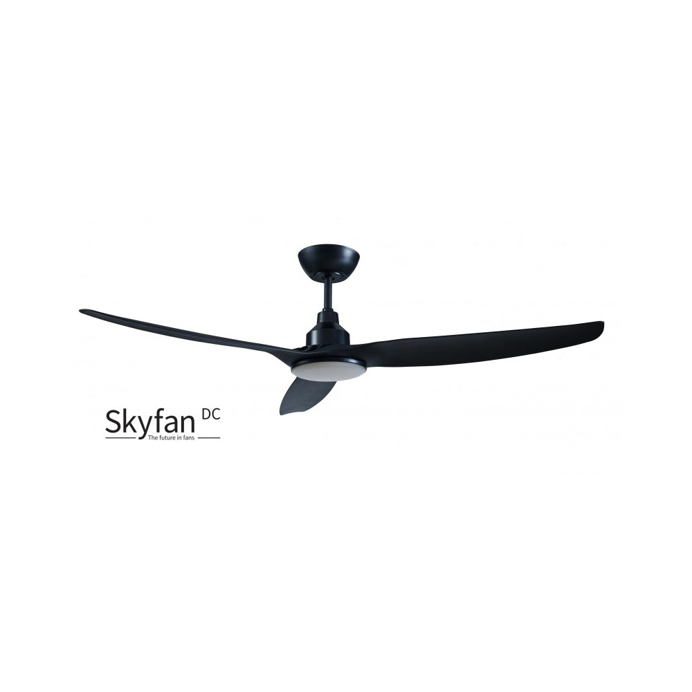 SKYFAN DC Ceiling Fan 60" Black with LED - SKY1503BL-L