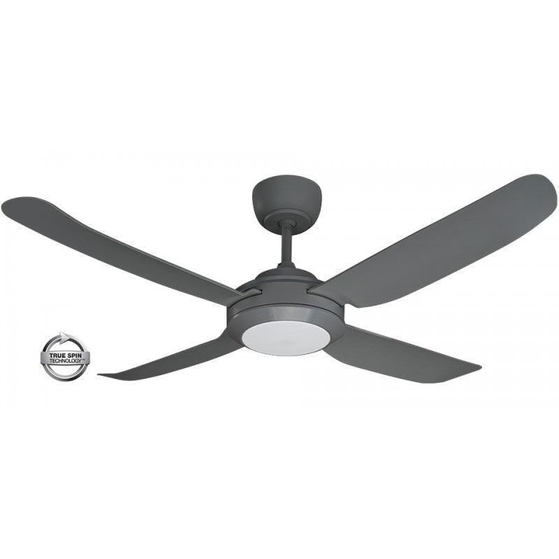 Buy AC Ceiling Fans With Light Australia Spinika II AC Ceiling Fan 52" Titanium LED Light Titanium - SPIN1304TI-L