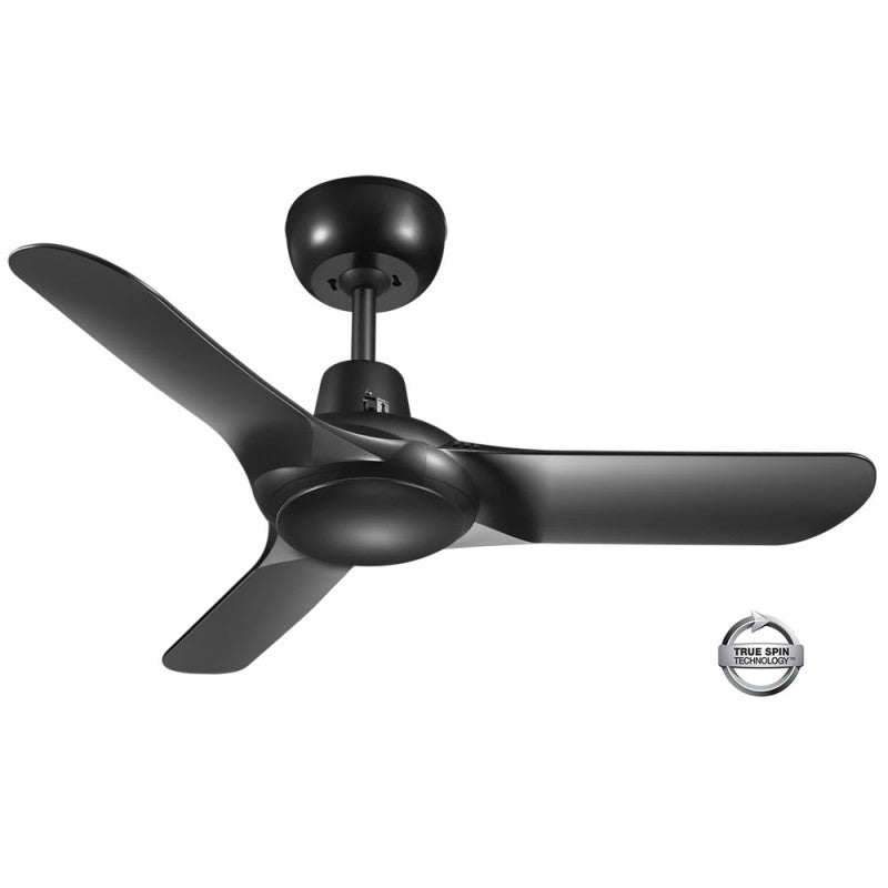 Buy AC Ceiling Fans Australia SPYDA AC Ceiling Fan 36" Black - SPY903NBL