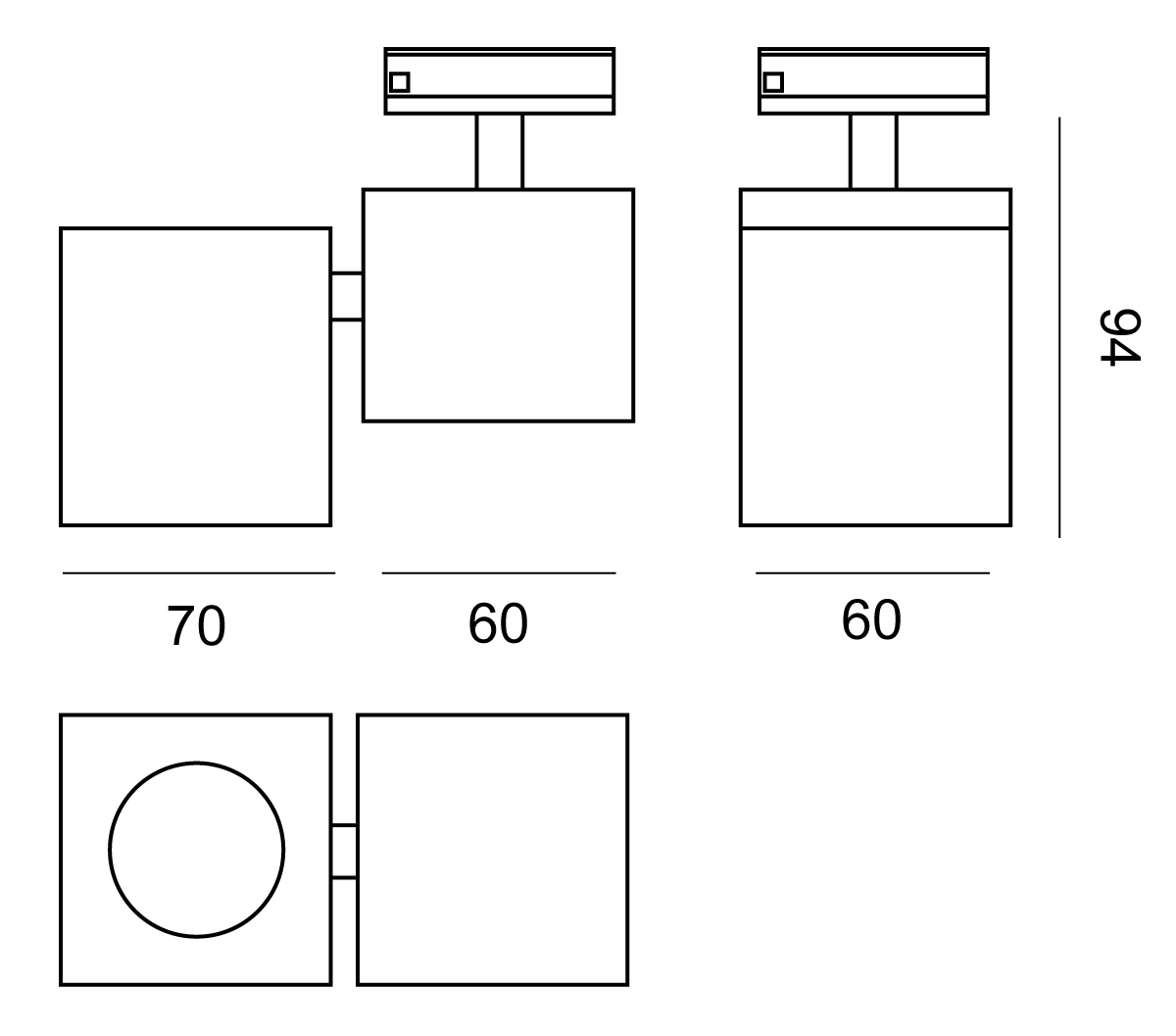 Squad Single Track Spotlight Black - SI TK/SQUAD/1/BK