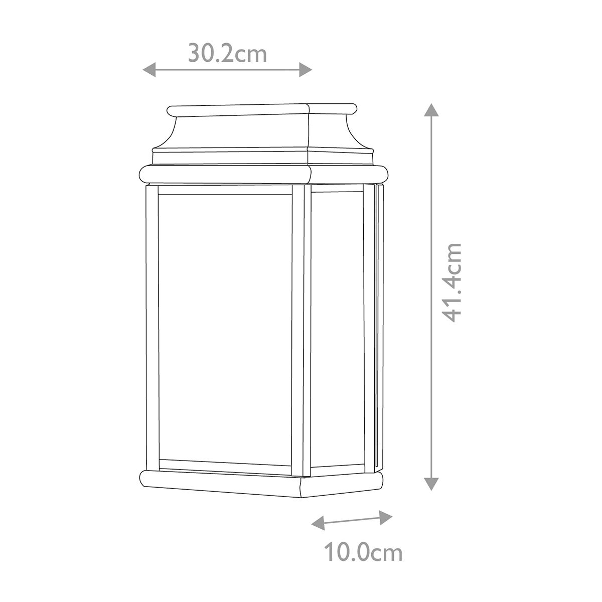 St Martins 2 Light Large Wall Lantern Aged Brass - ST-MARTINS-L-BR