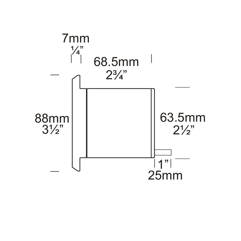 Step Louvre Square Lite Copper - SLLUSQ/COP