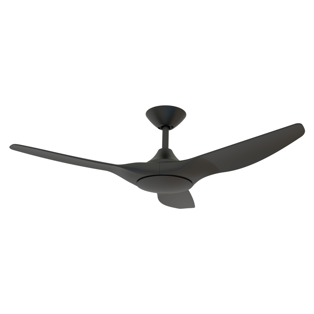 Buy DC Ceiling Fans With Light Australia Strike DC Ceiling Fan 48" Black LED Light ABS Polymer Blades - 60131