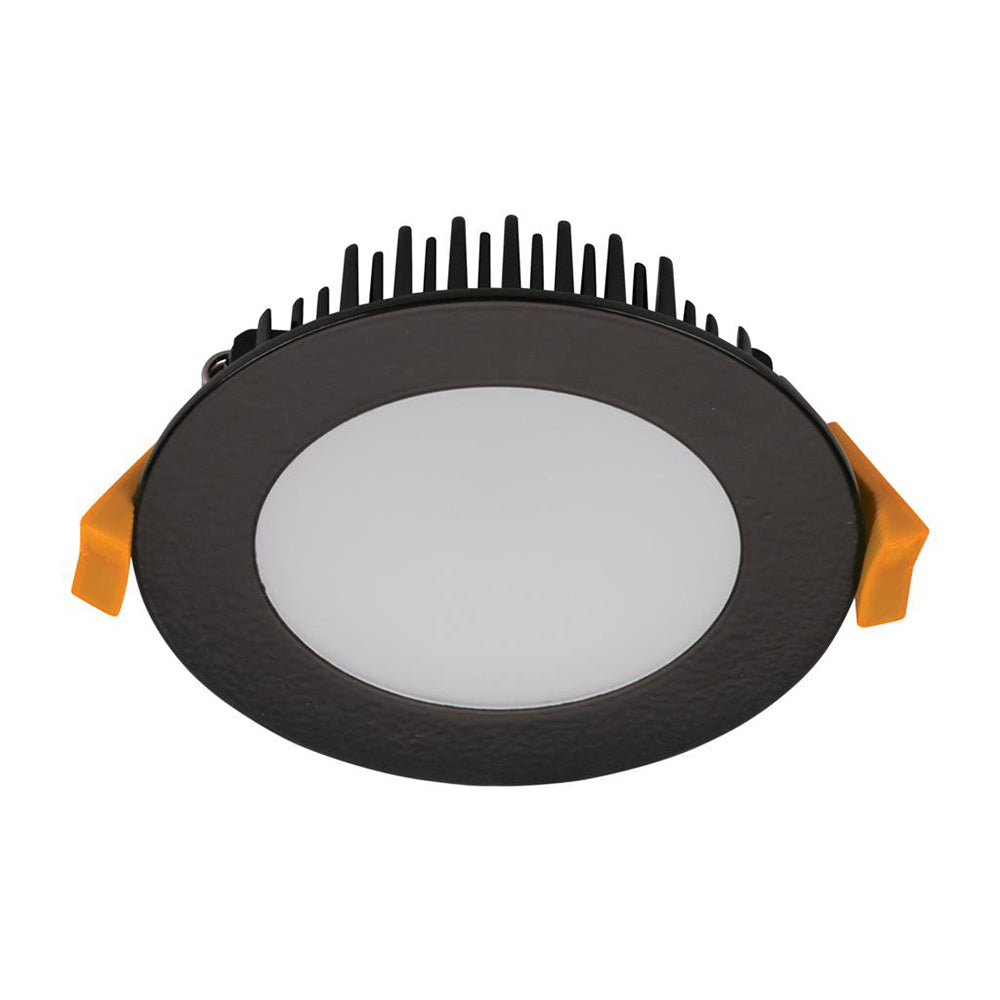 Buy Recessed Downlights Australia Tek Round Recessed Downlight 13W Black Aluminium 3CCT - 20621
