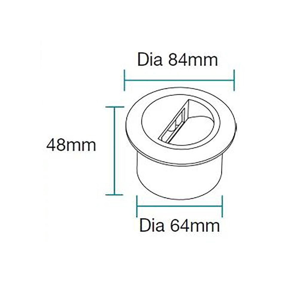 Buy Outdoor Step Lights Australia Circa Outdoor Step Light White Aluminium 3000K - MLXC33W