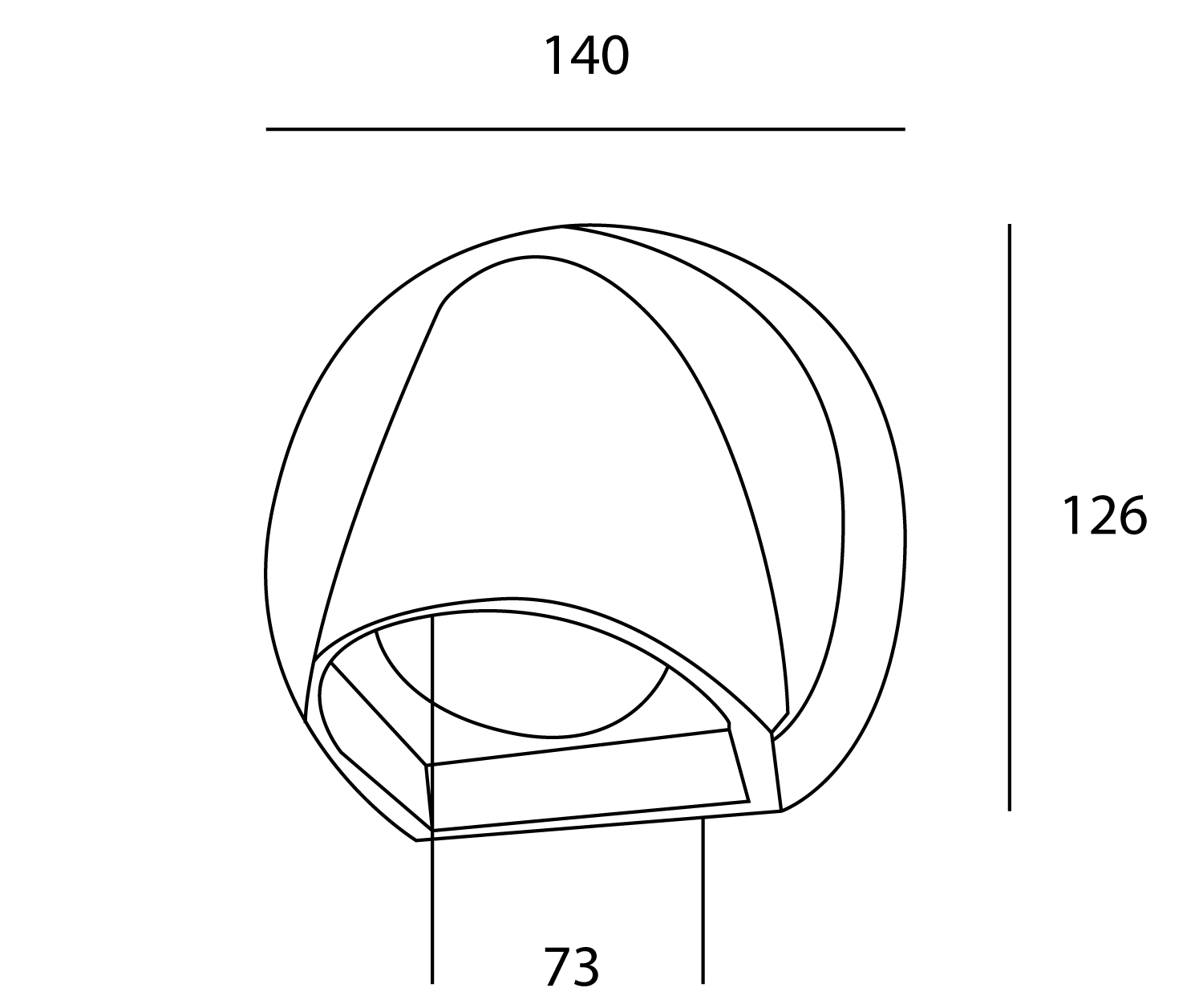 Tilo LED Wall Light 6W 3000K Anthracite - SI A/TILO/6W/ANT