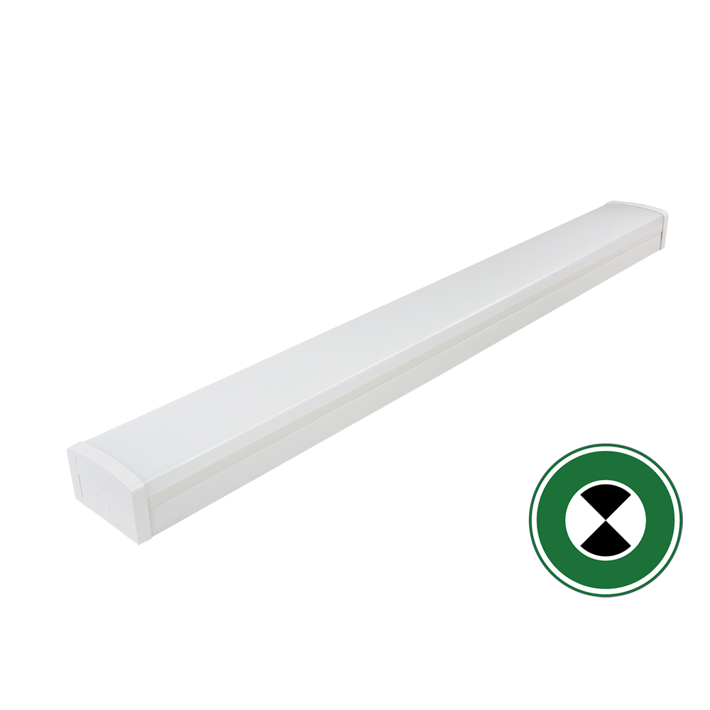 Stellar V Wide Emergency LED Batten 40W White Metal 5CCT - 211026EM