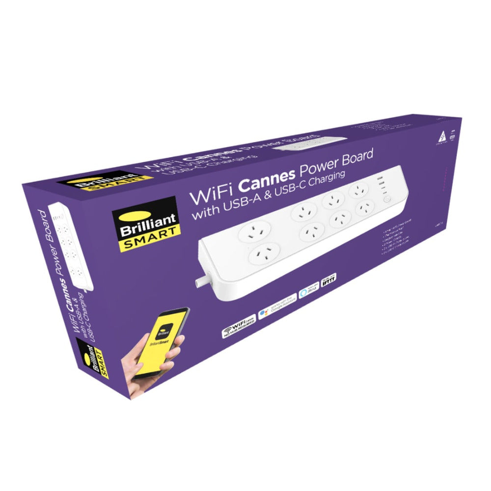 CANNES Wifi 8 Powerboard With USB Port - 22166/05