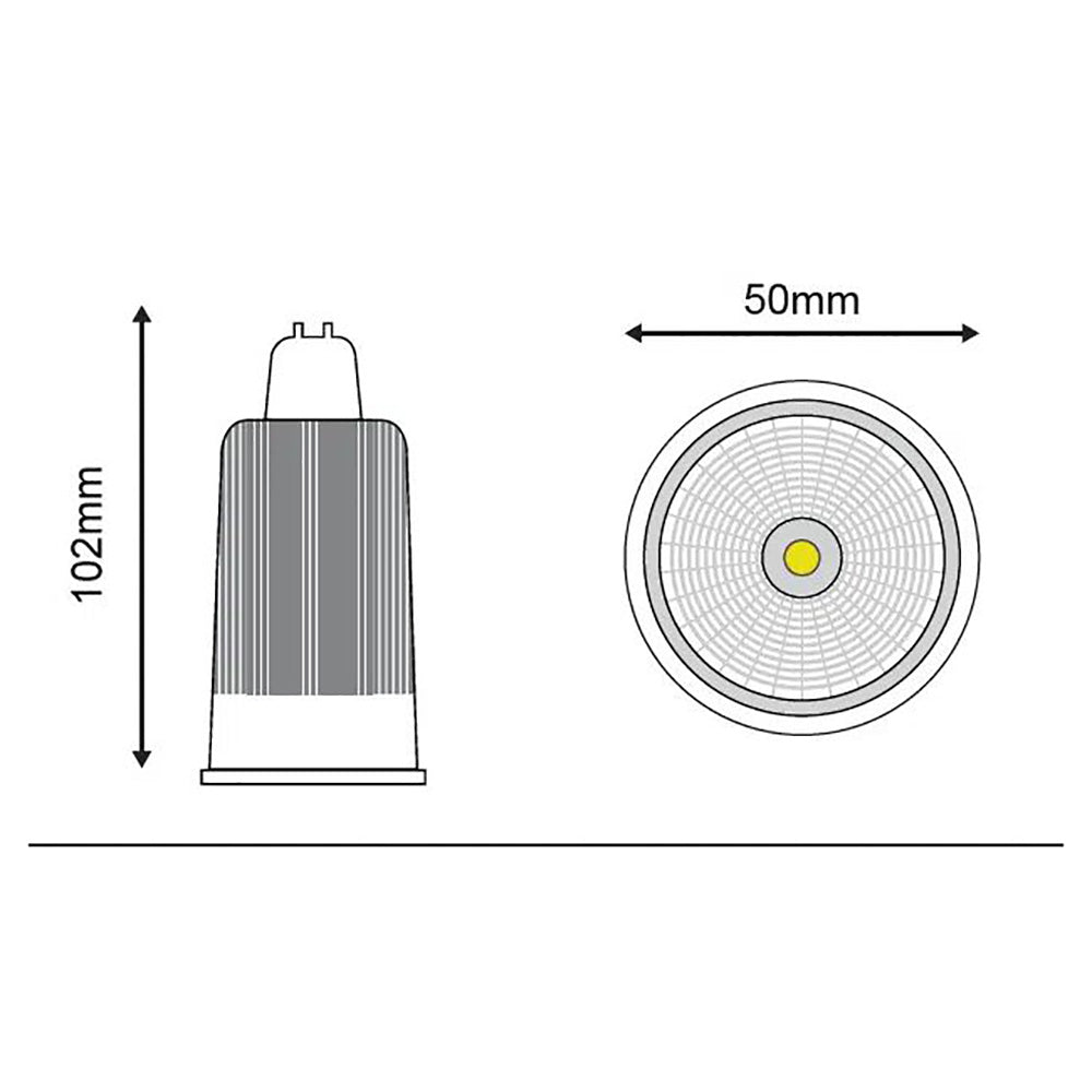 Buy LED Globes Australia Boss LED Globe GU10 240V 9W 3000K - MBGU3060