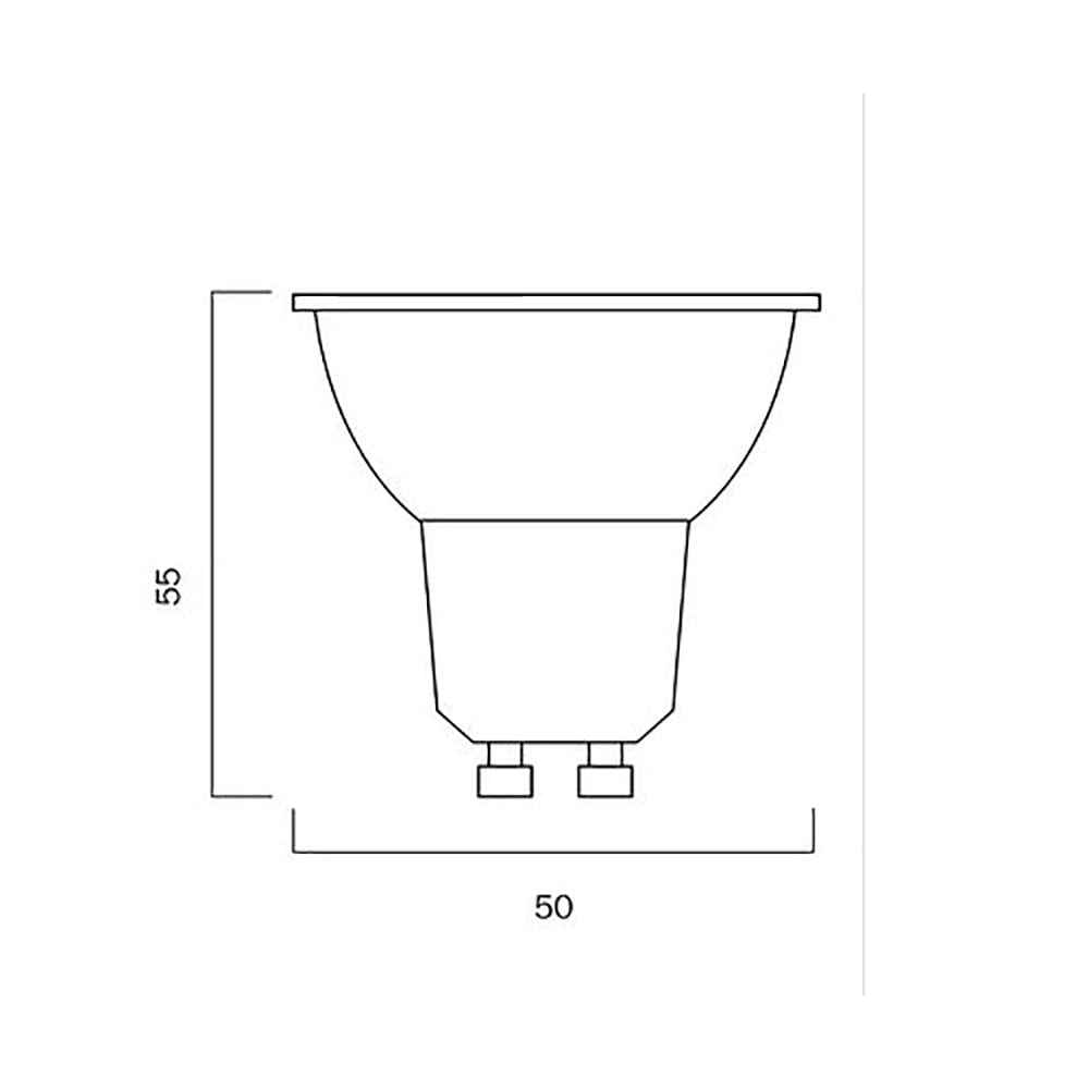 Buy LED Globes Australia LED Globe GU10 240V 5W White Polycarbonate 4000K - GL GU10LED5LD-84