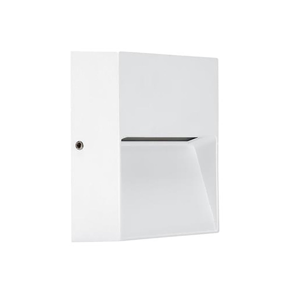 Buy Outdoor Step Lights Australia Zeke Square Outdoor Step Light 12V 4W White Aluminium 3000K - 19852