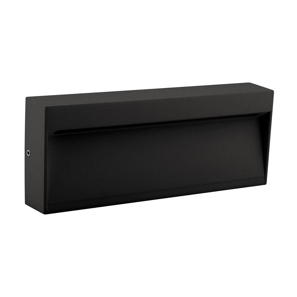 Buy Outdoor Step Lights Australia Zeke Rectangular Outdoor Step Light 12V 8W Black Aluminium 3000K - 19862