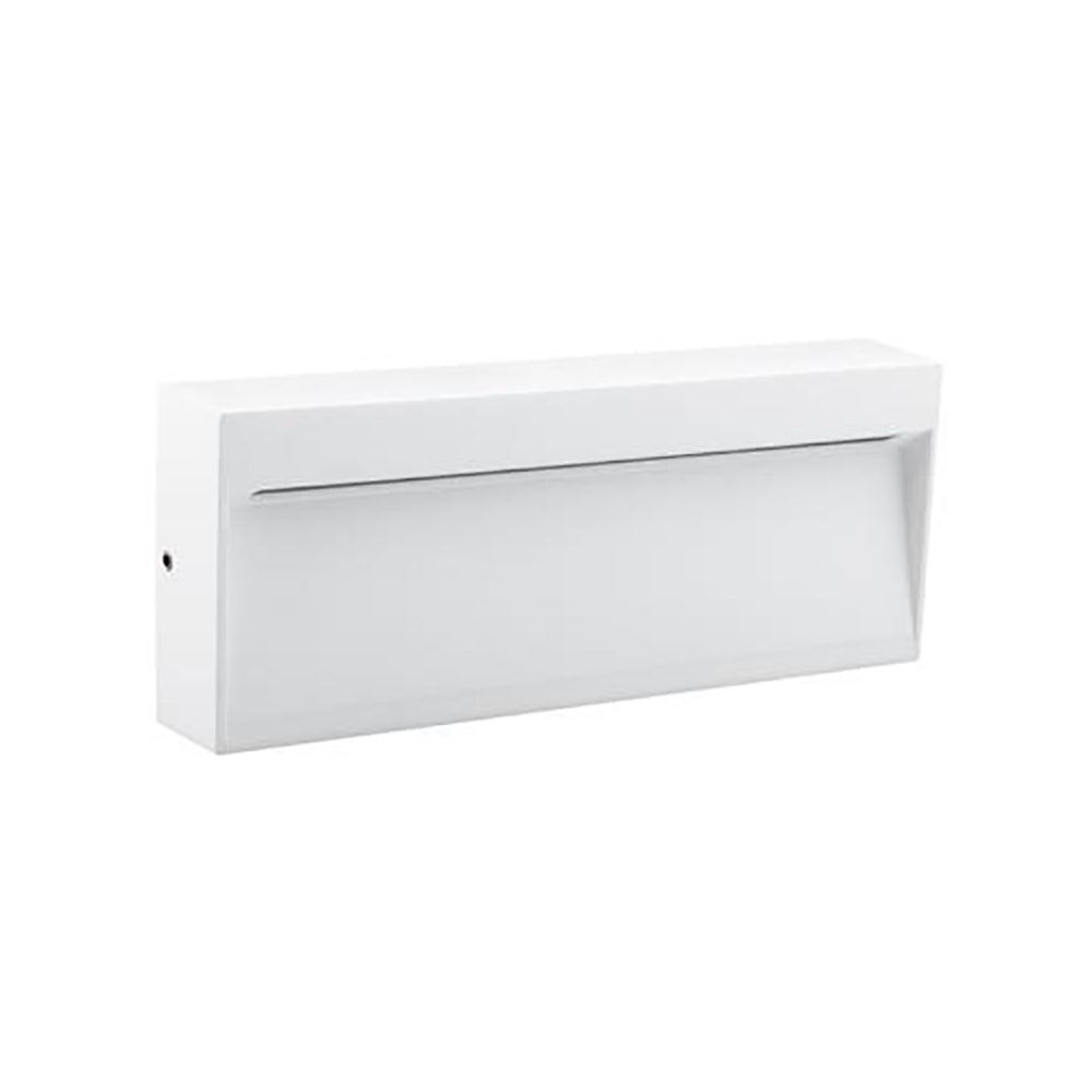 Buy Outdoor Step Lights Australia Zeke Rectangular Outdoor Step Light White Aluminium 3000K - 19716