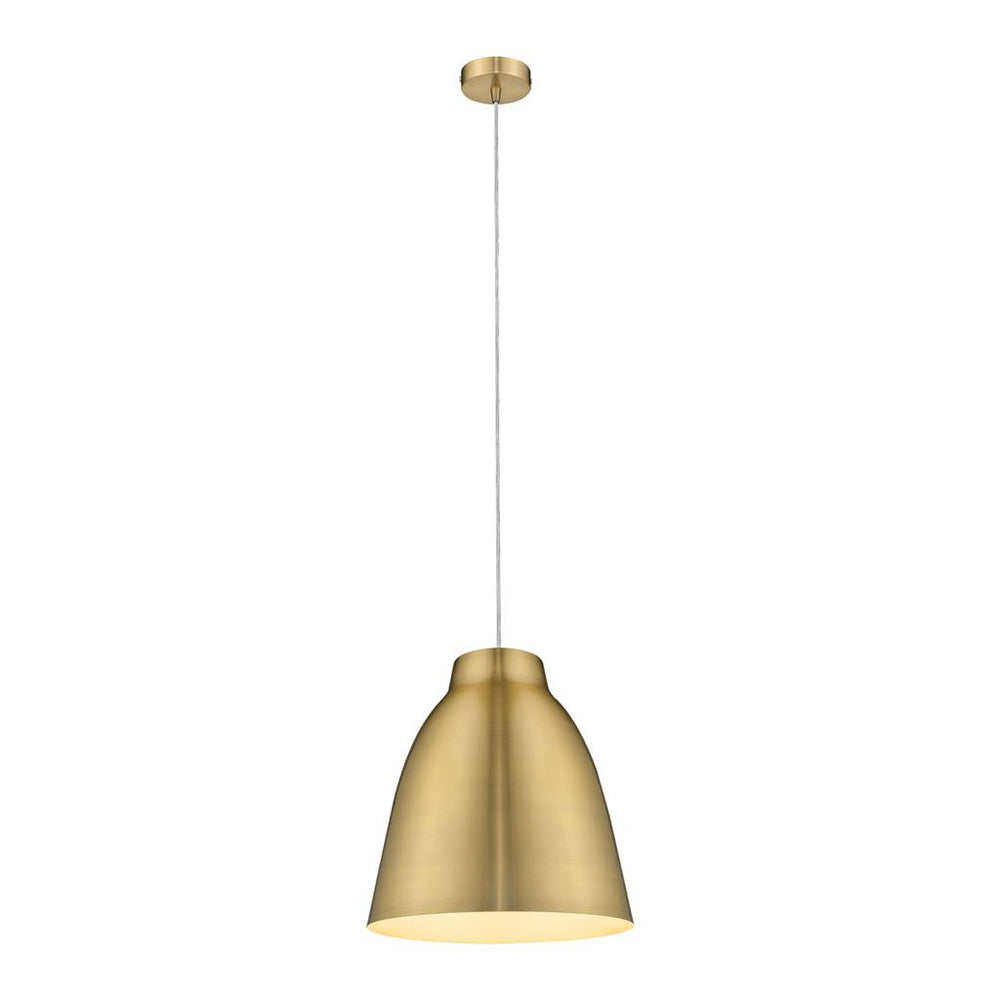 Zoey Pendant Light W400mm Brushed Brass Metal - 31379