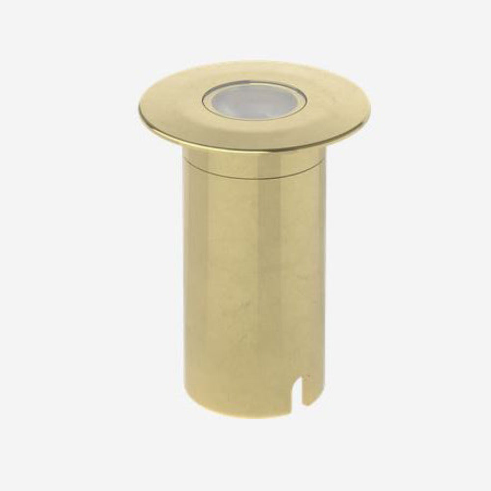 Buy Deck Lights Australia Phoenix Deck Light 24V DC D80mm Natural Brass Brass-AQL - 530-B6-X0