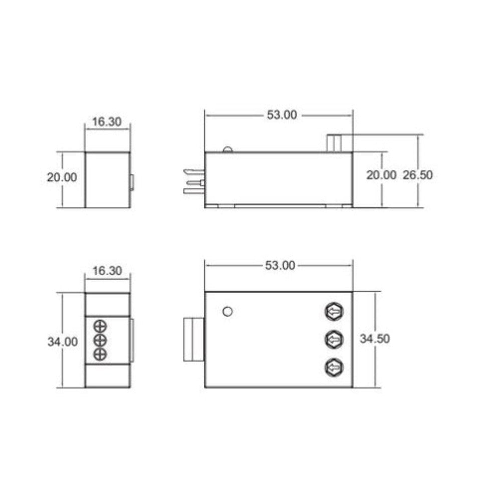 Buy Smart Switches & Plugs Australia Smart Switches & Plug For Oystar and Batten 12V W34mm White - LWMS02