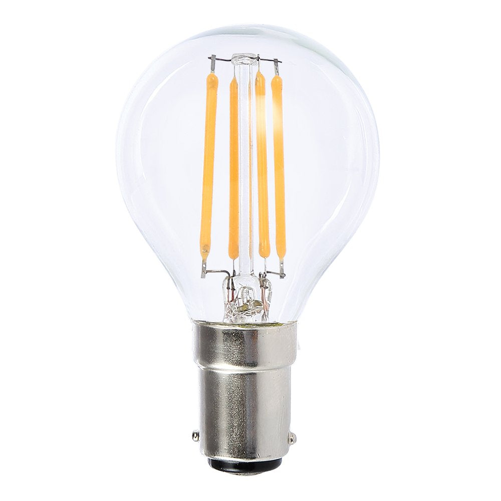 Buy LED Filament Globes Australia Filament Fancy Round Clear LED Globe 4W SBC Dimmable 2700K - LFR4WCSBCWWD - 20233
