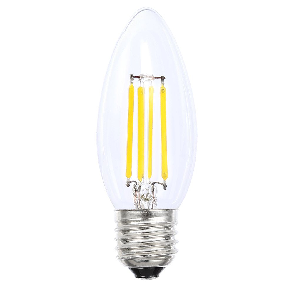 Buy LED Filament Globes Australia Filament Candle Clear LED Globe 4W ES Dimmable 6500K - LCAN4WCESDLD - 20245