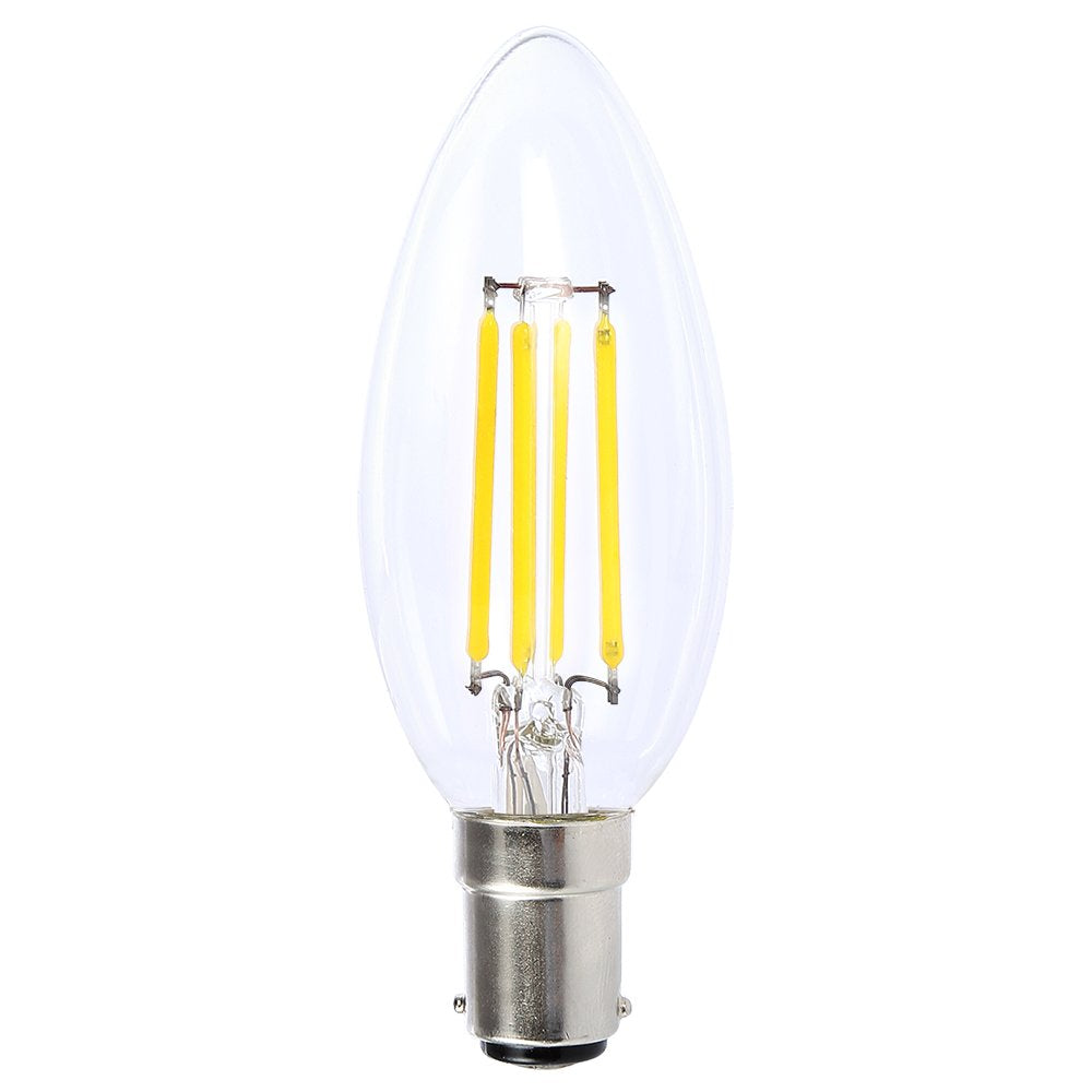 Buy LED Filament Globes Australia Filament Candle Clear LED Globe 4W SBC Dimmable 6500K - LCAN4WCSBCDLD - 20247