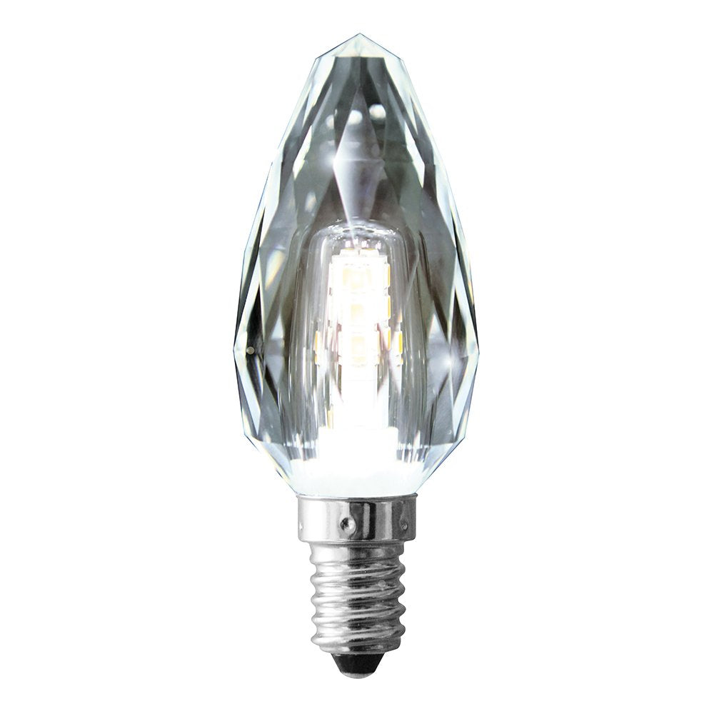 Buy LED Globes Australia Candle Clear Crystal LED Globe 4W SES Dimmable 6500K - LCCAN4WCSESDD - 20276
