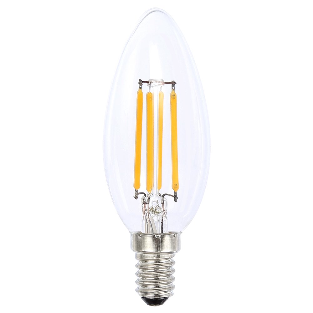 Buy LED Filament Globes Australia 12V Filament Candle LED Globe 4W SES Clear 4000K - LCAN4WCSESCWD12V - 20285
