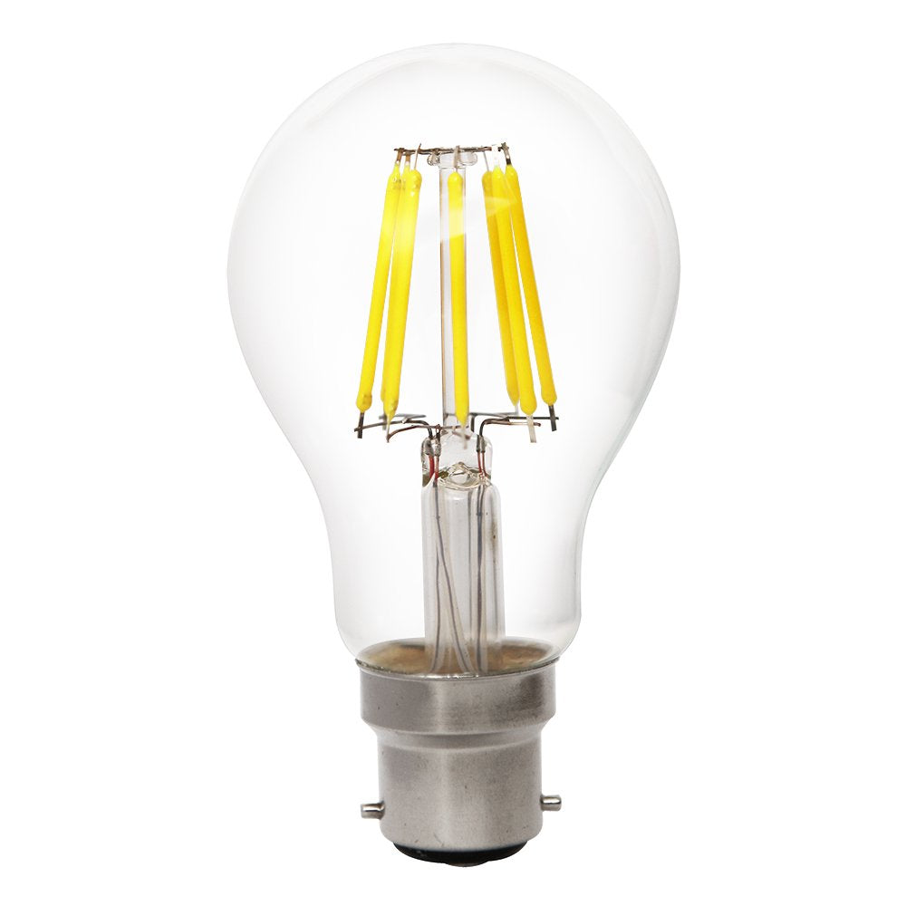 Buy LED Filament Globes Australia Filament GLS LED Globe 240V 8W BC Clear 4000K Dimmable - LGLC8WBCCWD - 20513