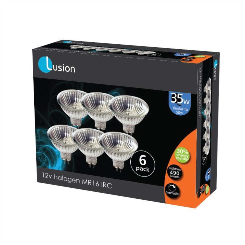 Buy Halogen Globes Australia MR16 Halogen Globe 12V 35W IRC FNV 6 Pack - MR1612V35W6PK - 30016