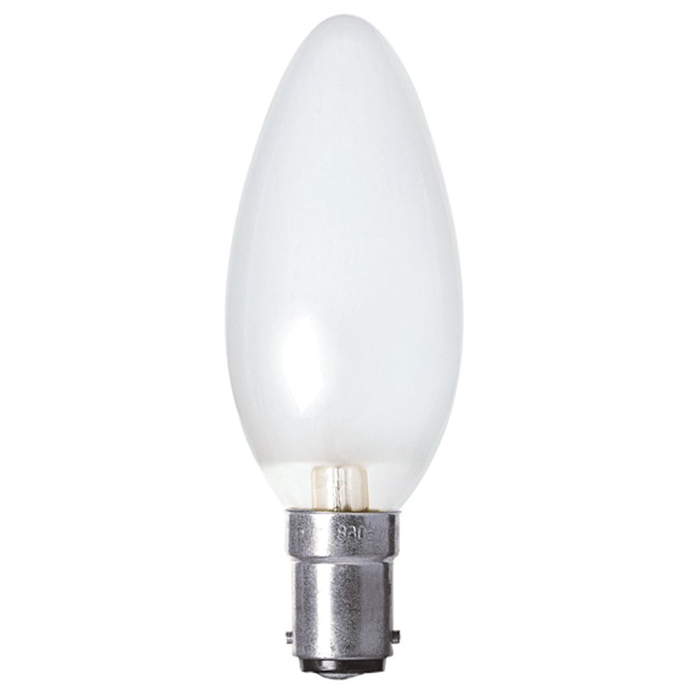 Candle Halogen Globe 18W SBC Pearl - CAN18WSBCP - 30113