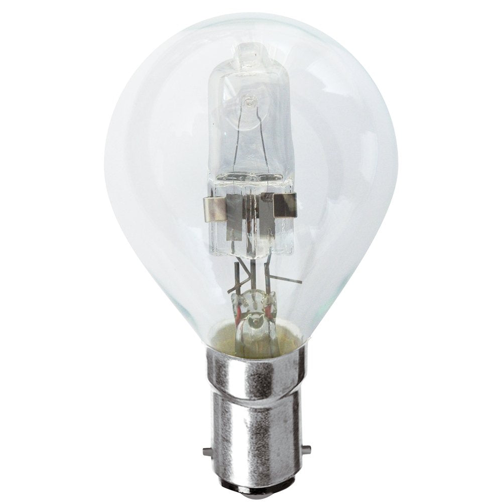 Fancy Round Halogen Globe 28W SBC Clear - FR28WSBCC - 30214