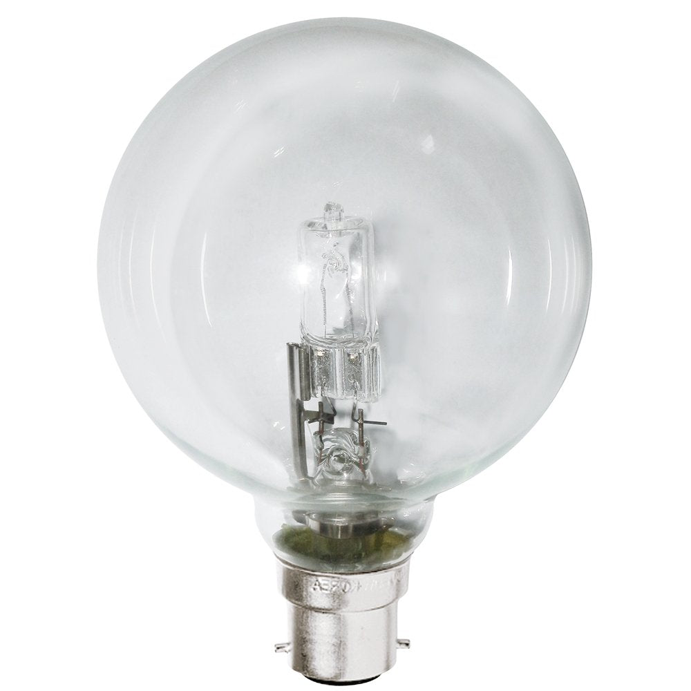 Buy Halogen Globes Australia G80 Spherical Halogen Globe 28W BC Clear - SP28WG80BCC - 30300