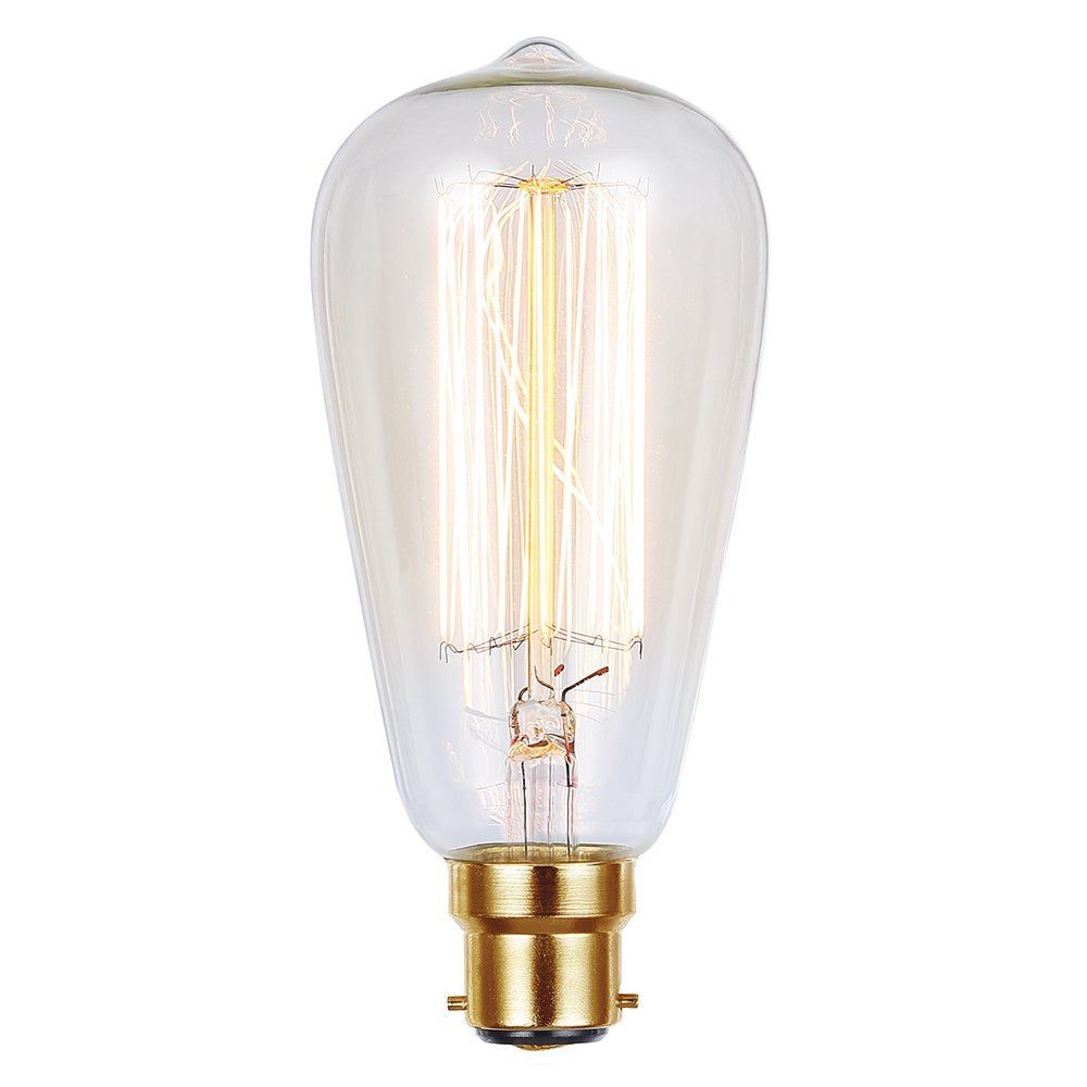 Buy Incandescent Filament Globes Australia Filament ST64 Vintage Globe 25W BC Dimmable 2700K - V25WBCST64 - 60008