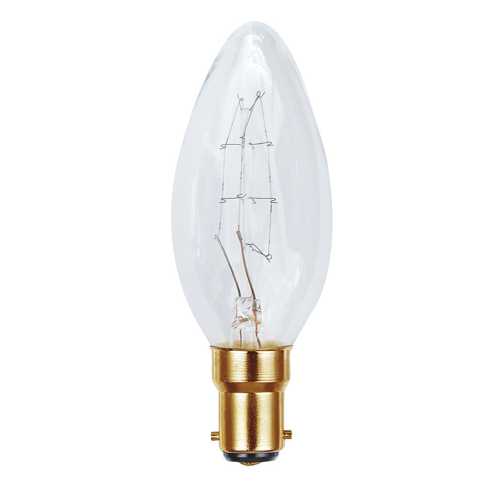 Buy Incandescent Filament Globes Australia Filament Candle Vintage Globe 25W SBC Dimmable 2700K - V25WSBCC35 - 60012